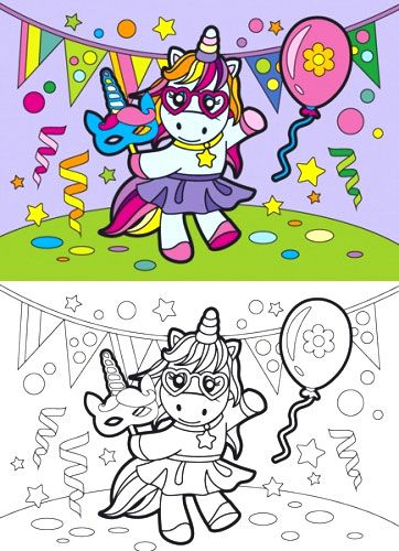 Раскраска «Unicorns» 4402647021121