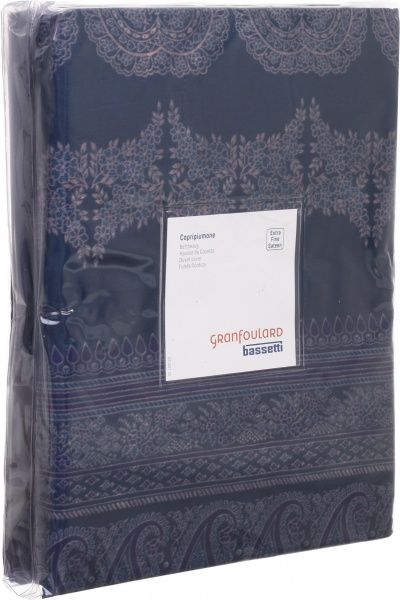 Комплект постільної білизни Brunelleschi B1 2 синій із золотим Granfoulard