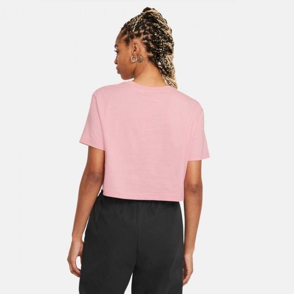 Футболка Nike W NSW TEE ESSNTL CRP ICN FTR BV6175-632 р.L рожевий