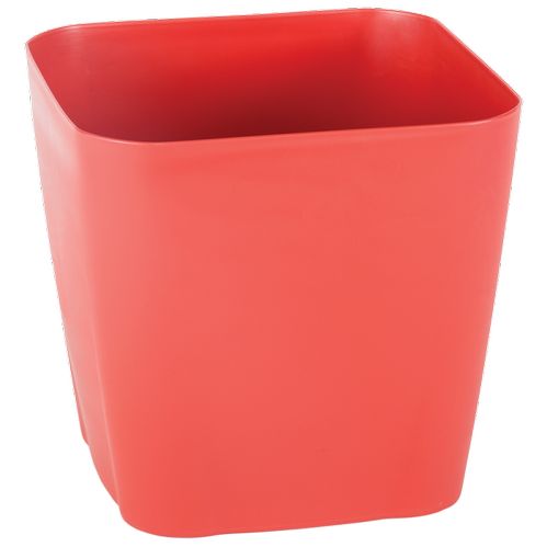 Горщик Serinova SAFIR №4 205xН185 з дренажем квадратний 5,6 л червоний 