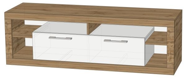 Тумба под ТВ № 2 дуб аппалачи/нимфея альба 