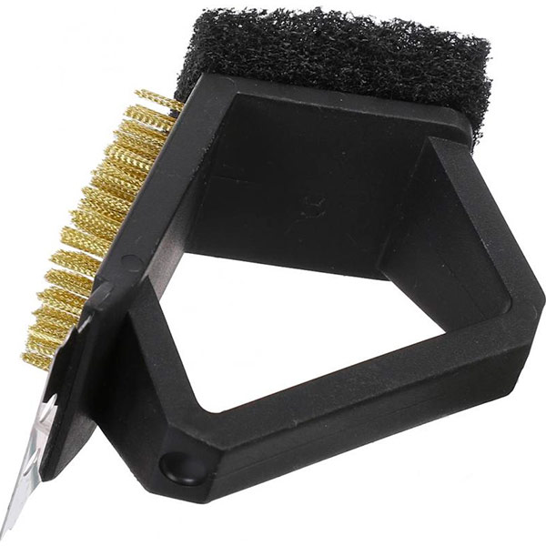 Щітка для барбекю Grilland з пластиковою ручкою 15 см BR-2702