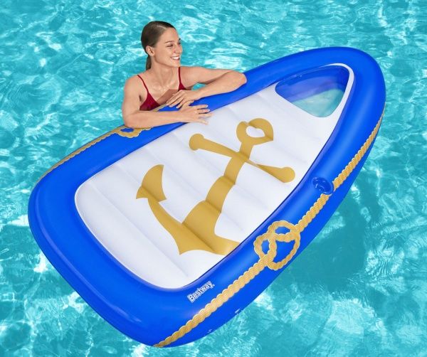 Матрас надувной Bestway Морской рай 190хбелый/синий