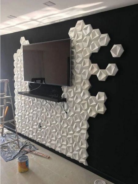 Форма для 3D плитки Pixus 3D Битые соты 425x385 мм 