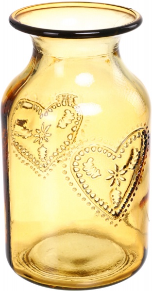 Ваза стеклянная Желто-золотой CORAZON San Miguel