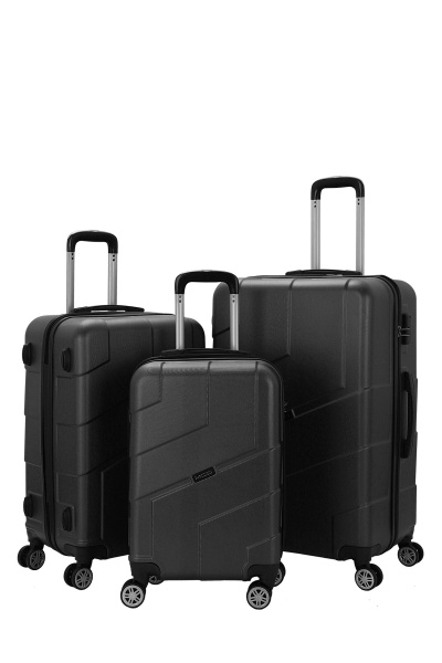 Чемодан 70 л черный MCS V358 на 4 колесах M 24