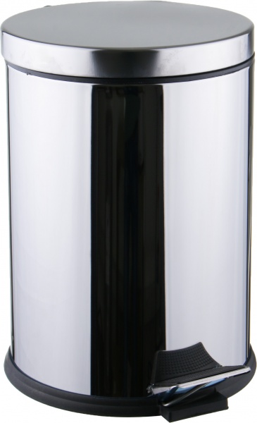 Ведро EFOR Metal с педалью 8000064160070 13 л серебряный 