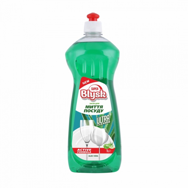 Средство для ручного мытья посуды SUPER Blysk Алое вера 1л