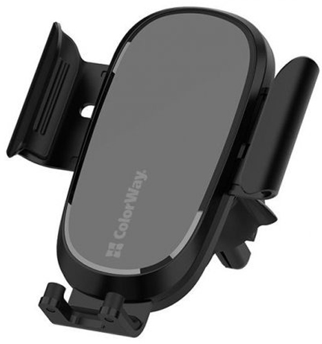 Беспроводное зарядное устройство ColorWay Air Vent Car Wireless Charger 15W (CW-CHAW038Q-BK)