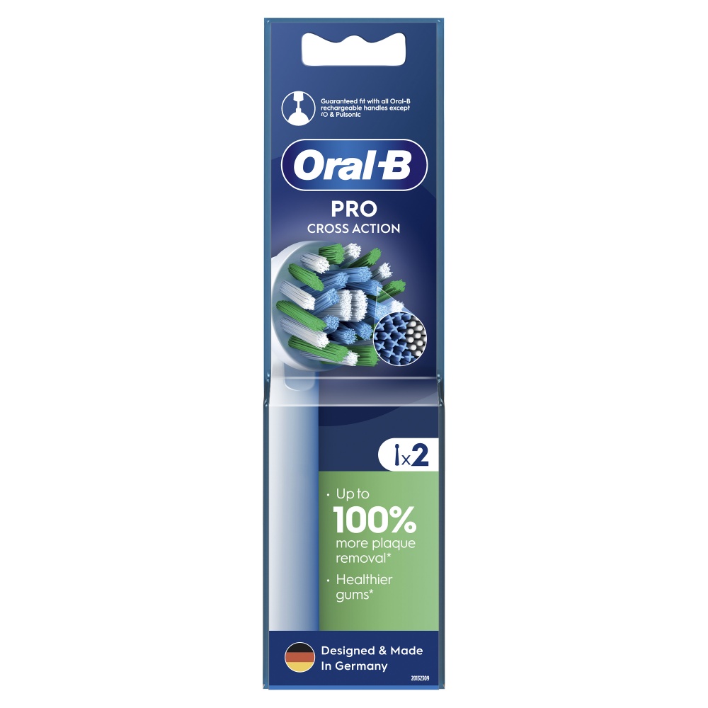 Насадки для электрической зубной щетки Oral-B Pro Cross Action 2 шт.