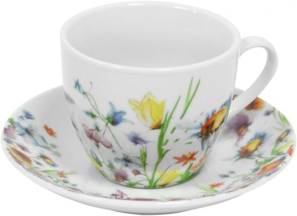 Чашка с блюдцем Полевые цветы K24-198-087 Keramia