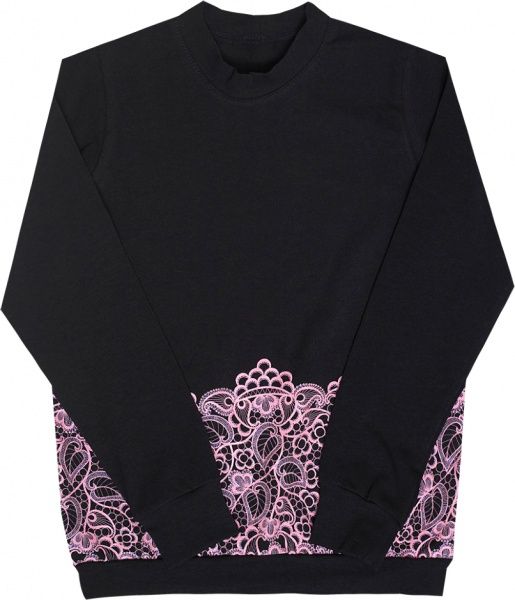 Джемпер Габбі DG-19-2 Мережива р.134 темно-синій з рожевим 11762 