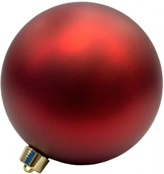 Куля пластикова Девілон d250 однотонна матова червоний