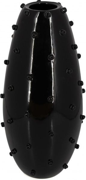 Ваза керамическая черная Кери 22x12