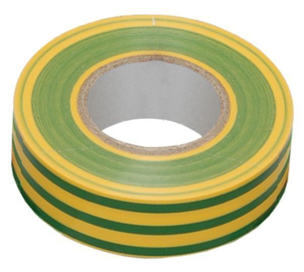 Ізострічка IEK 0,13х15 мм жовто-зелена 20 м ПВХ UIZ-13-10-K52