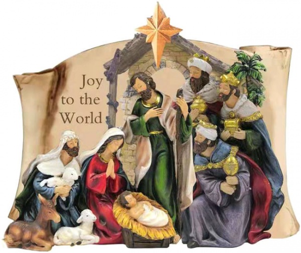 Декорація різдвяна вертеп в книзі 34 см 