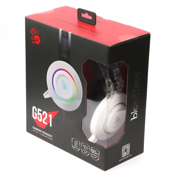 Наушники A4Tech G521 Bloody (White) white (G521 Bloody (White)) 