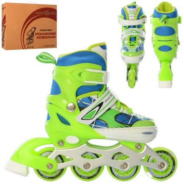 Роликові ковзани World Top Development розсувні A 4141-M-GR р. 35-38 зелений