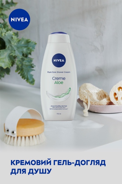 Крем-гель для душу Nivea Крем та Алое 750 мл