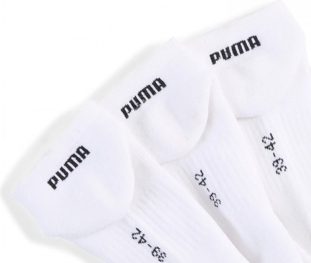 Шкарпетки Puma UNISEX CUSHIONED SNEAKER 3P 93862604 р.43-46 білий 3 шт.
