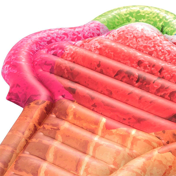 Матрас надувной Bestway 188х130 см Ice Cream коричневый