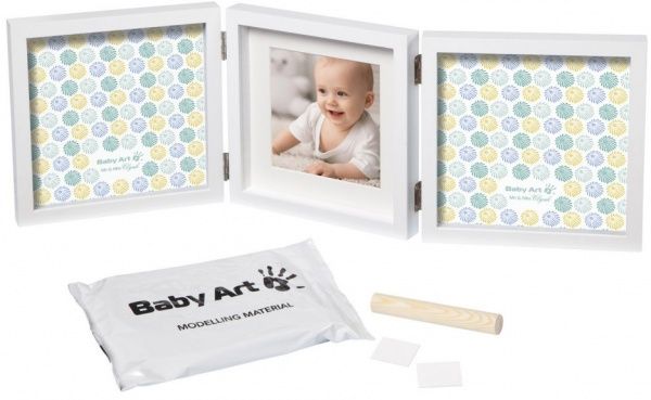 Набор для изготовления отпечатка Baby Art Тройная рамка белая 3601095600