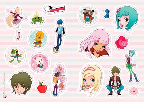 Книга «Rainbow. Королівська Академія. Розмальовка з наліпками. Казкова колекція» 9786177591749