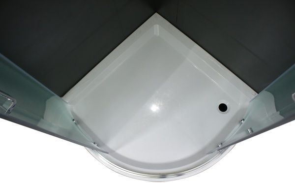 Душова кабіна Harmony з поддоном ETHEREAL полукруглая 90x90 см узорчатая