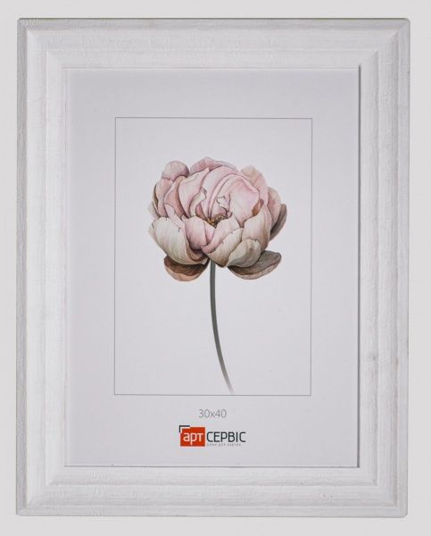 Рамка для фото Арт-Сервіс ЭА-01699 30х40 см белый/белый 