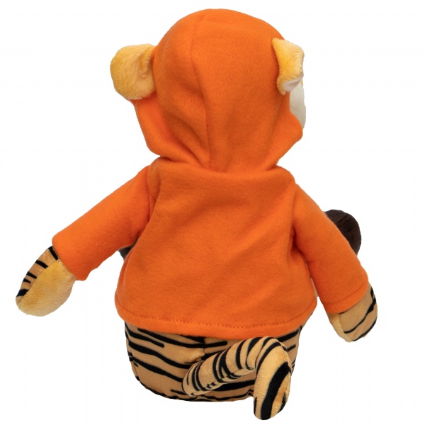 Мягкая игрушка Девилон Тигрёнок в оранжевой толстовке 25 см 395421