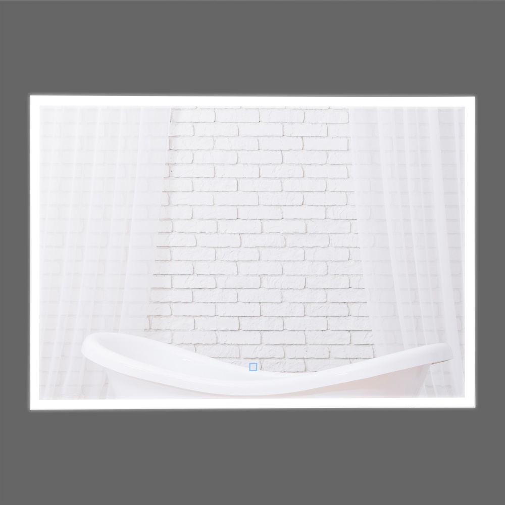 Зеркало со встроенной подсветкой Aqua Rodos Luce white 100х70