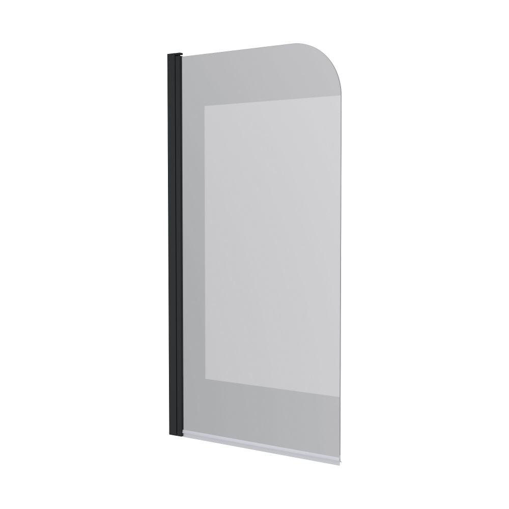 Шторка для ванны Koller Pool Dakota 800х1400 мм black matt, скло 6 мм clear