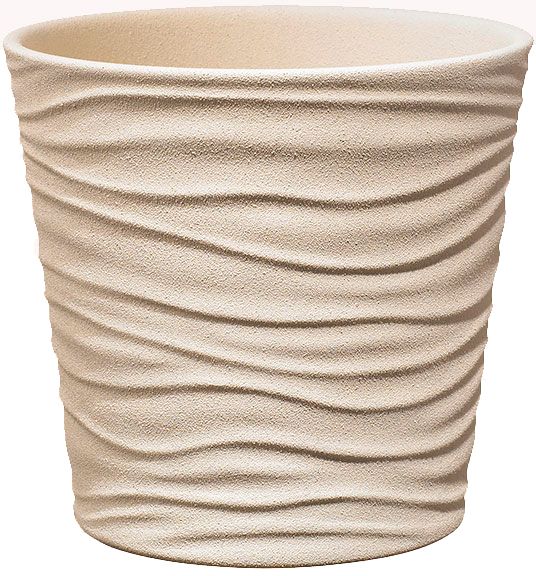 Кашпо керамічне Soendgen Sonora круглий сахара (0629-0019-2097) 