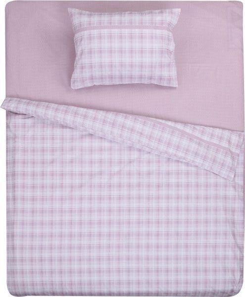 Комплект постельного белья Клетка 2 розовый UP! (Underprice) 