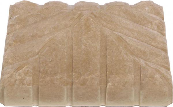 Кришка на стовп Скала Жовта 410x410x150 мм жовтий МЕГАЛІТ 