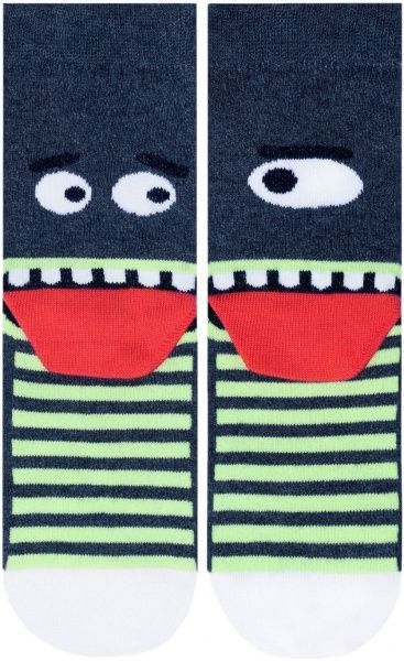 Носки детские Conte-Kids CK (ВЕСЕЛЫЕ НОЖКИ) рис.336 17С-10СП р.16 темный джинс с рисунком 