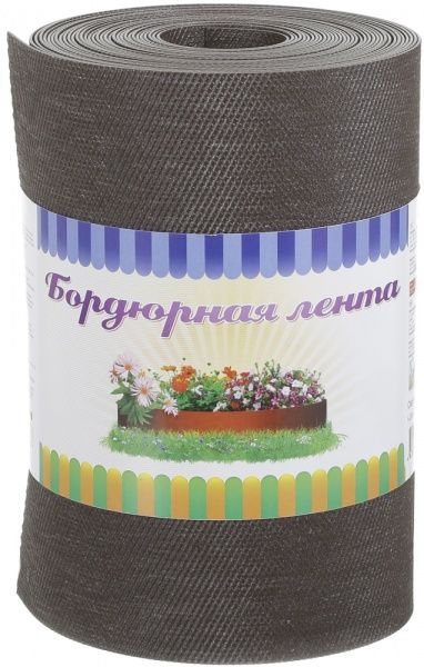 Бордюрная лента Geodor 20 смx9 м коричневая