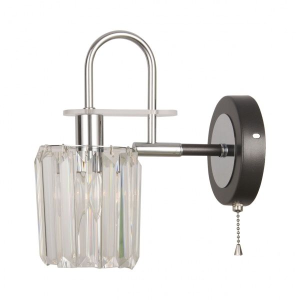 Бра Hopfen Bogen CR-GR 1x60 Вт E14 серебристый/коричневый 