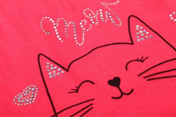 Шапочка детская для девочки Kraft 319-Т р.50-52 коралловый 