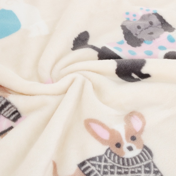 Плед Lotus Собачки 100x120 см айвори 21kf-06 