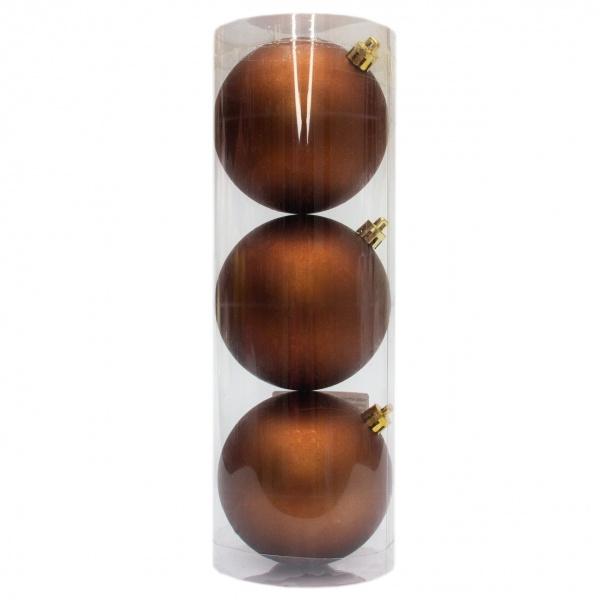 Набор елочных шаров Девилон 251383 d80 мм 3 шт./уп. 