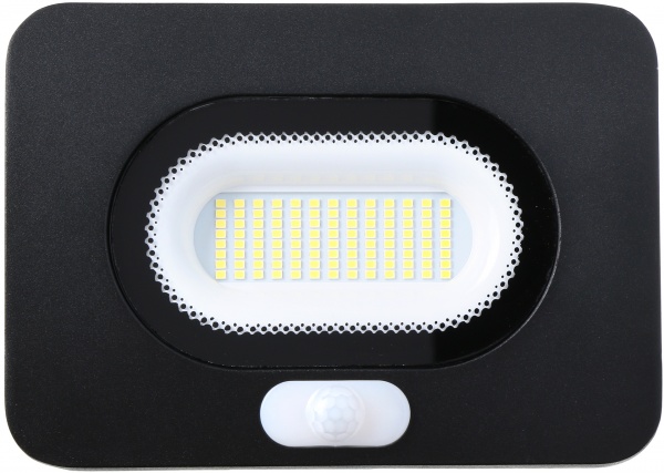 Прожектор з датчиком руху LuminArte 50 Вт IP65 чорний 