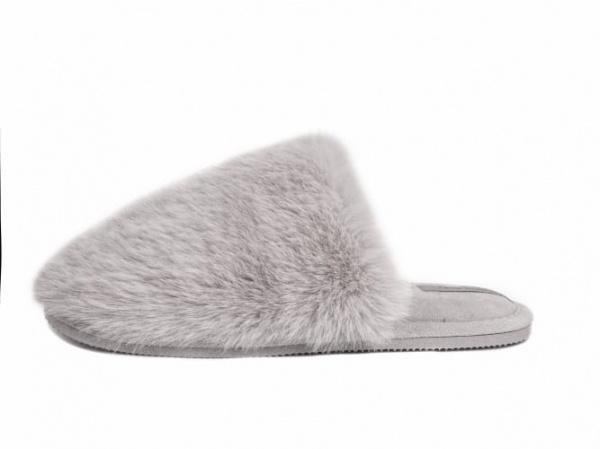 Капці домашні Twins HS-LUX хутрянi р.40 сірий 