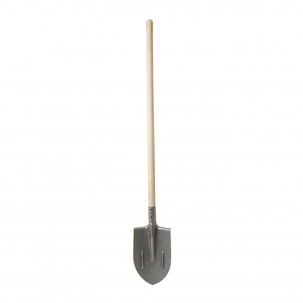 Лопата штыковая из рельсовой стали с черенком