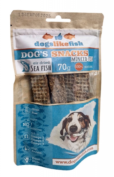 Ласощі DogsLikeFish Мелена тріска - смужки