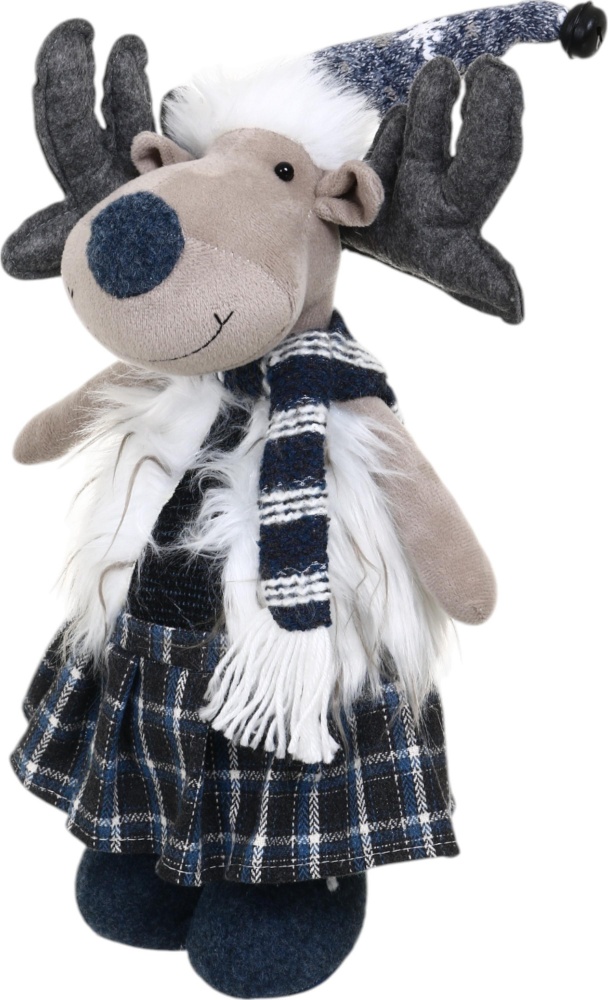 Декорация новогодняя Лось который стоит в ассортименте AG23276AB 42 см