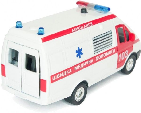 Машинка Технопарк 1:43 Автомодель - Газель Реанімація