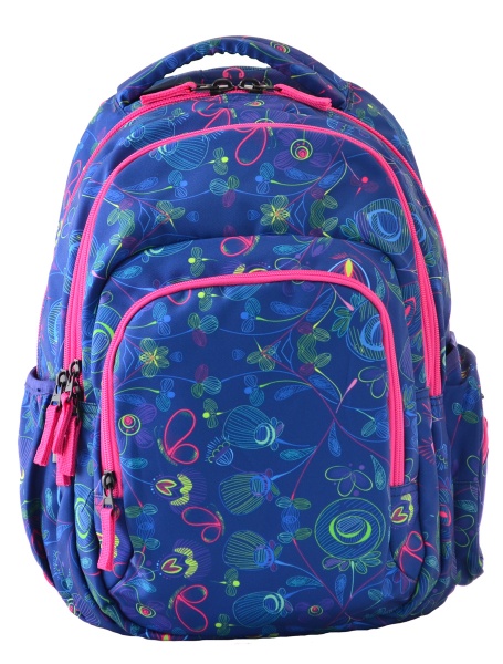 Рюкзак YES T-53 Crayon 555458 17 л синій із рожевим
