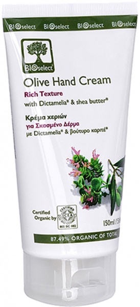 Крем для рук Bioselect від тріщин з діктамелією та вітаміном Е 150 мл