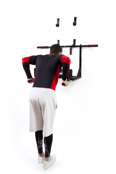 Турнік-бруси настінний PLENERGY TRPL03-BK Home 5 в 1 чорний 110 см